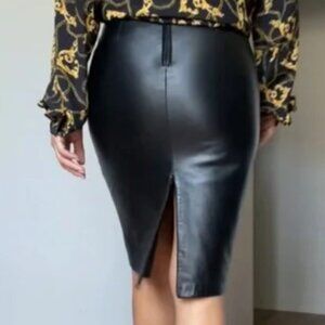 DANIER leather pencil skirt Great Condition size 6 waist 14.5 *Great Condition*
